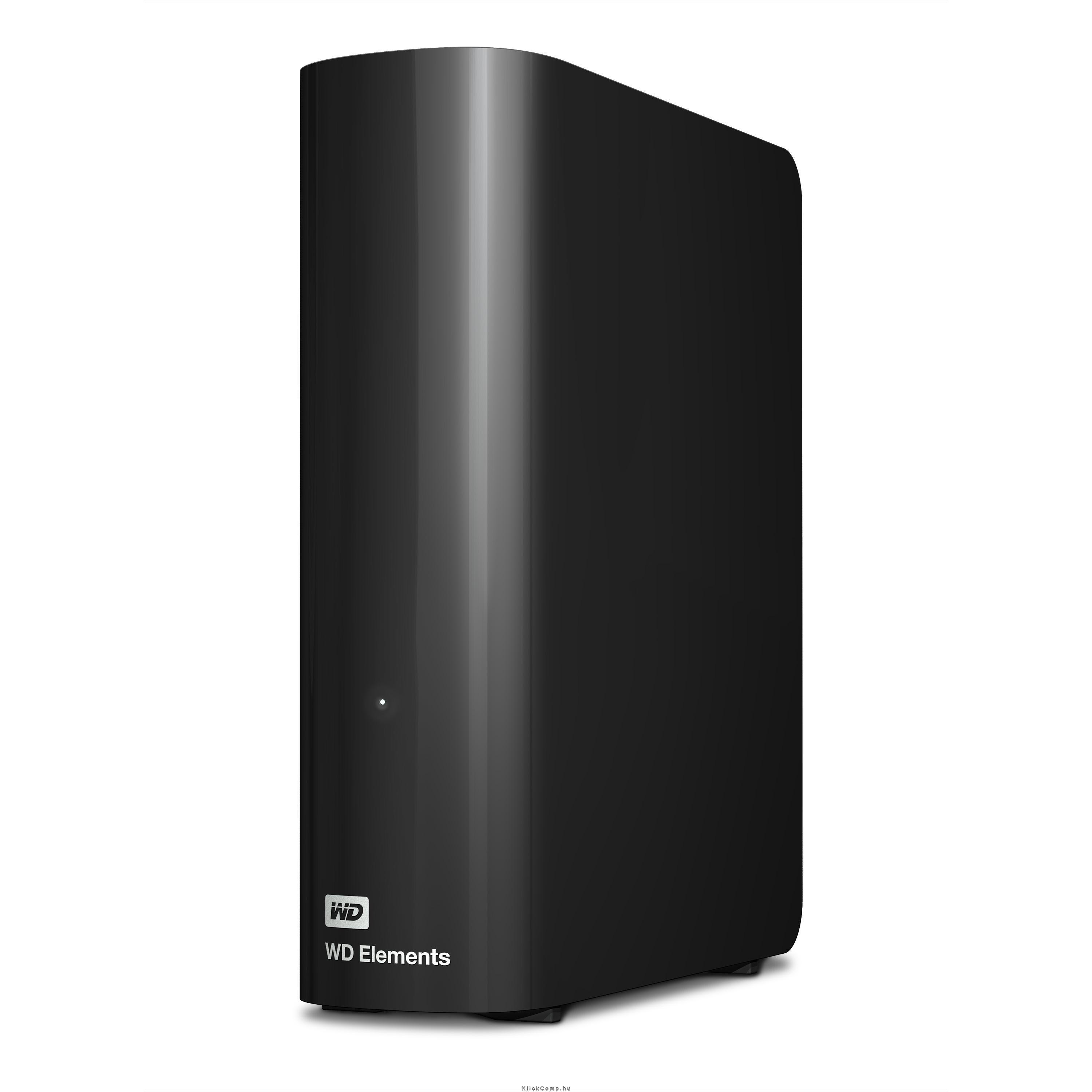 3TB Külső HDD 3,5  USB3.0 Western Digital Elements Desktop Fekete fotó, illusztráció : WDBWLG0030HBK-EESN