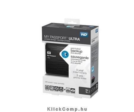 1TB külső HDD 2,5  USB3.0 fekete Western Digital My Passport Ultra winchester fotó, illusztráció : WDBZFP0010BBK-EESN