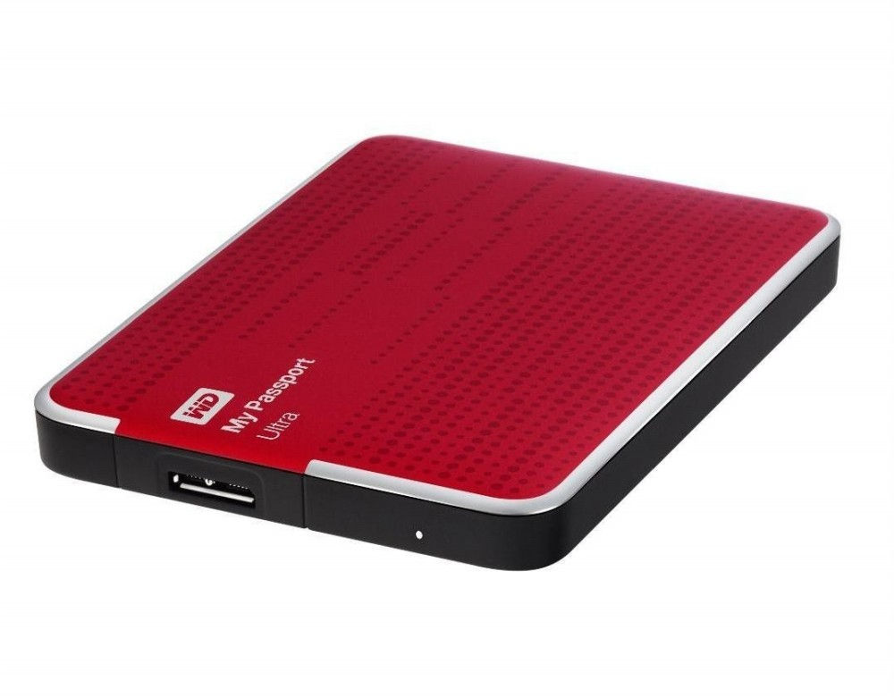 1TB külső HDD 2,5  Western Digital My Passport Ultra piros fotó, illusztráció : WDBZFP0010BRD