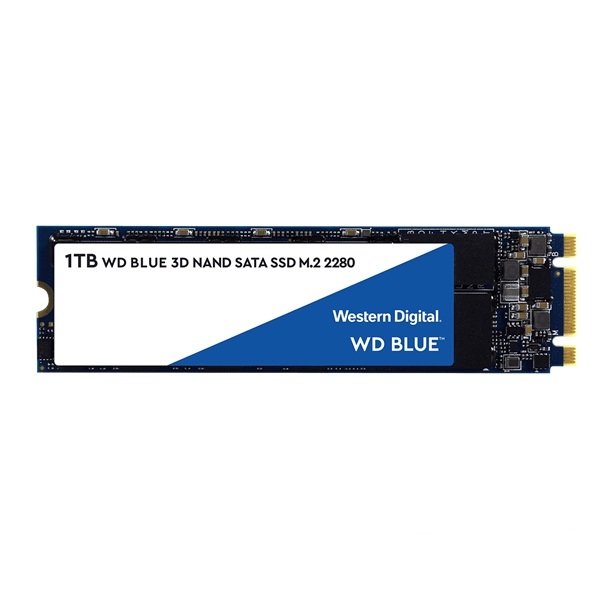 1TB SSD M.2 2280 Western Digital Blue fotó, illusztráció : WDS100T2B0B