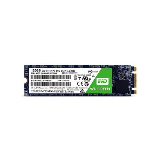 120GB SSD M.2 Western Digital Green fotó, illusztráció : WDS120G2G0B