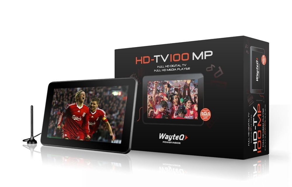 HD-TV100MP 10  DVB-T TV/Médialejátszó/Digitális képkeret + Autóskészlet fotó, illusztráció : WHDTV100MP