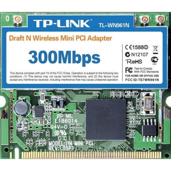 Ethernet  Wireless N Mini-PCI Hálózati Adapter 300Mbps  (5 év ga - Már nem forg fotó, illusztráció : WN961N