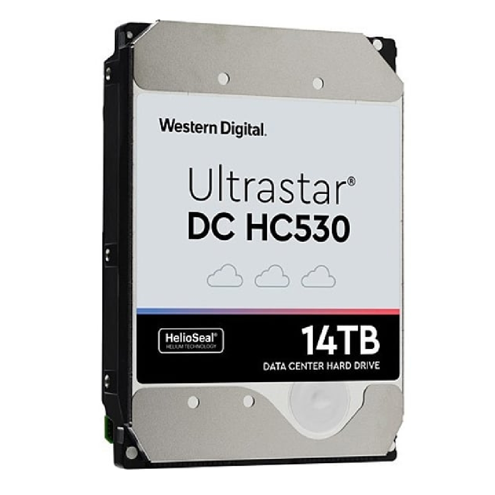14TB 3.5’’ HDD SATA 512E 7200RPM 256MB Western Digital Ultrastar DC HC530 HDD S fotó, illusztráció : WUH721414ALE6L4