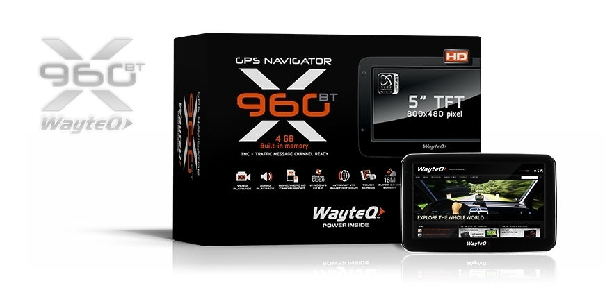X960BT HD GPS + Sygic Drive Teljes Europa Navigációs szoftve fotó, illusztráció : WX960BTHDFE