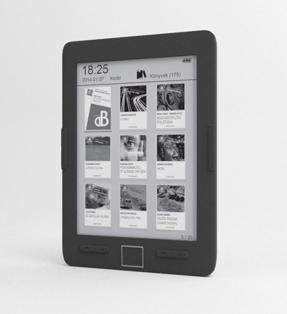 e-book olvasó 6  Eink PEARL 4GB 175 ajándék könyv Wayteq Digibook xBook-60 HD fotó, illusztráció : WXBOOK60DHD