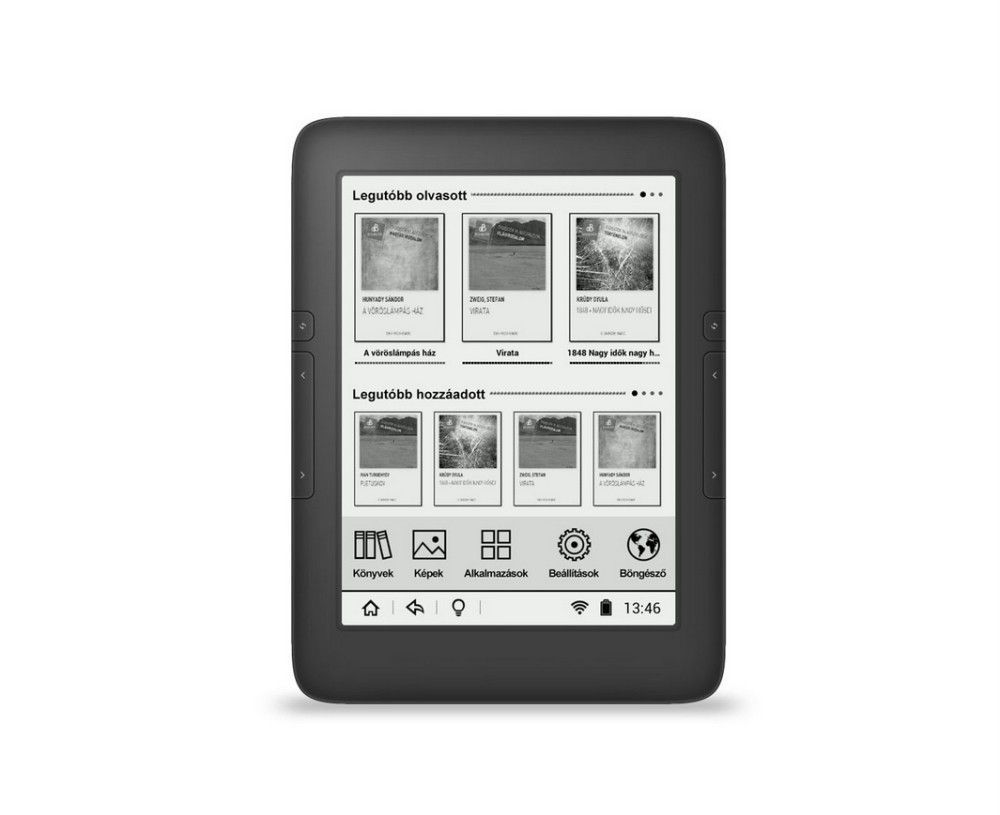 e-book olvasó 6  Touch Eink PEARL 4GB 300 ajándék könyv Wayteq Digibook xBook-6 fotó, illusztráció : WXBOOK60FL