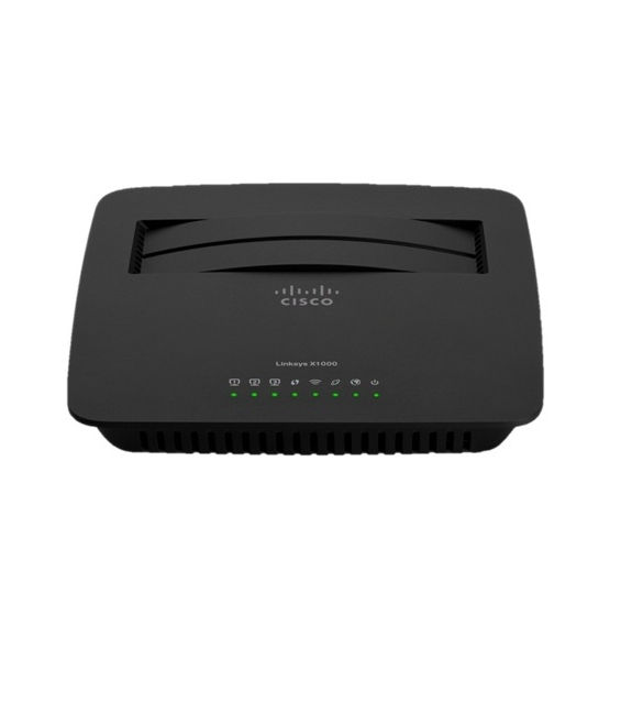 Linksys X1000 Vezeték nélküli 300Mbps router + ADSL2+ modem fotó, illusztráció : X1000-E1
