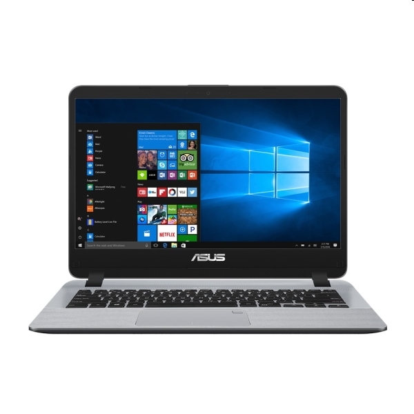 Asus laptop 14  HD  N4000 4GB 500GB Win10 szürke fotó, illusztráció : X407MA-BV139T
