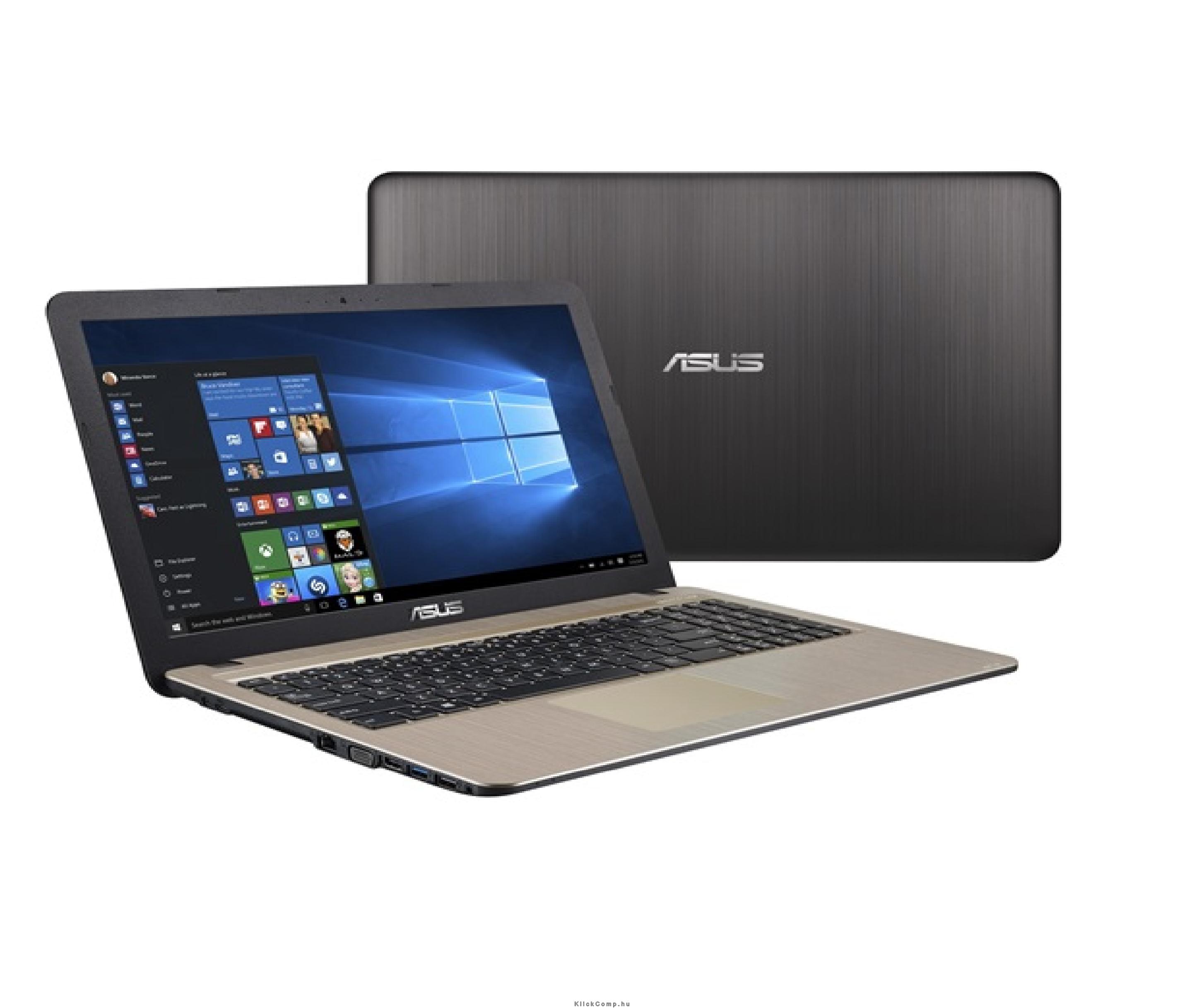 ASUS laptop 15,6  N3700 Win10 fekete-ezüst fotó, illusztráció : X540SA-XX021T