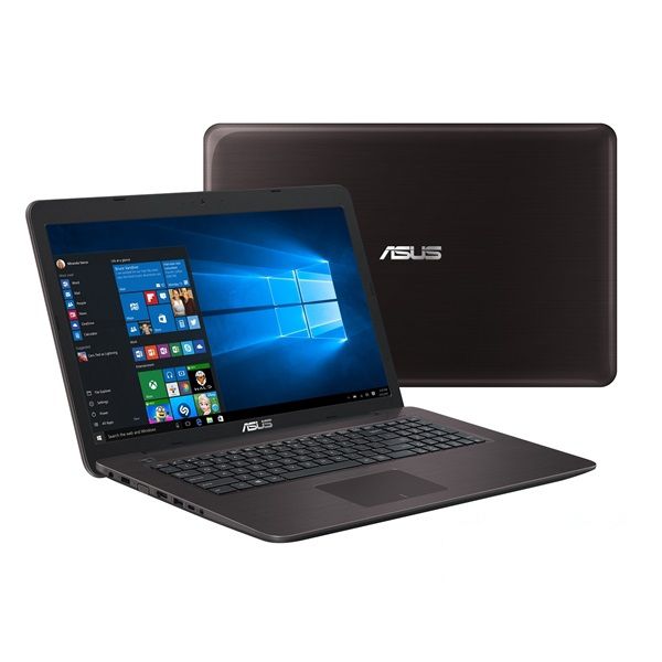 ASUS laptop 17,3  FHD i5-7200U 8GB 1TB GTX-950M-4GB DVD író sötétbarna fotó, illusztráció : X756UX-T4197D