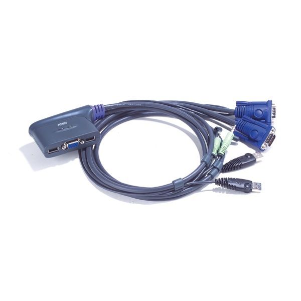 Átkapcsoló 2PC USB VGA +Audio ATEN CS62US KVM Switch fotó, illusztráció : XCS62US-A7