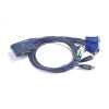 Átkapcsoló 2PC USB VGA +Audio ATEN CS62US KVM Switch XCS62US-A7 Technikai adatok