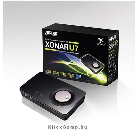 Hangkártya USB ASUS XONAR U7 fotó, illusztráció : XONAR_U7