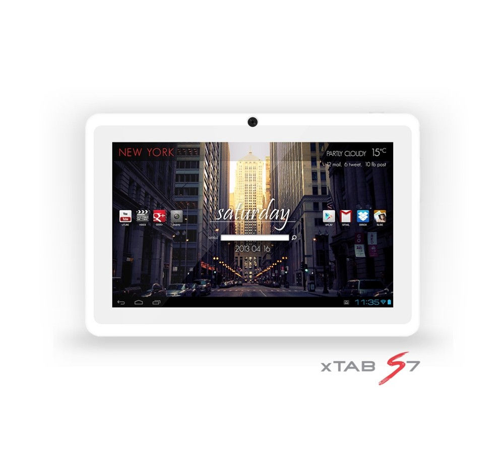 XTAB-S7 + Mindig TV Quad Core 7  1024*600, ARM9 QC 1.3 GHZ, 1GB/8 GB And fotó, illusztráció : XTABS7