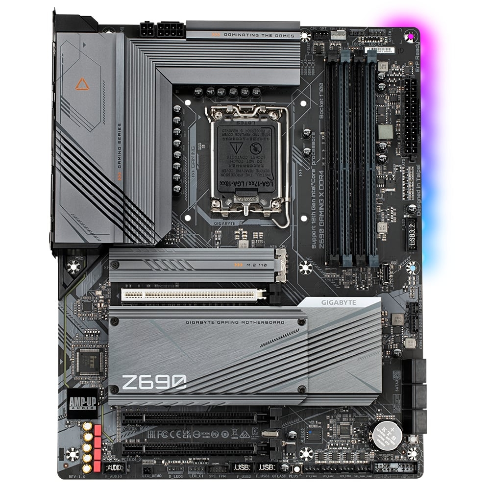 Alaplap Z690 LGA1700 4xDDR4 Gigabyte Z690 Gaming X ATX fotó, illusztráció : Z690-GAMING-X-DDR4