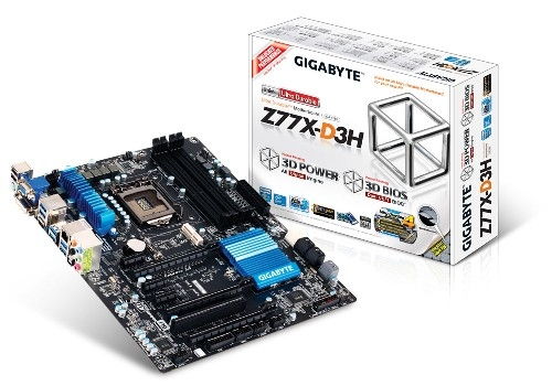 Intel Z77 LGA1155 ATX alaplap fotó, illusztráció : Z77X-D3H