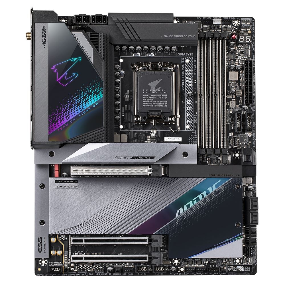 Alaplap Z790 LGA1700 4xDDR5 Gigabyte Z790 Aorus Master EATX fotó, illusztráció : Z790-AORUS-MASTER