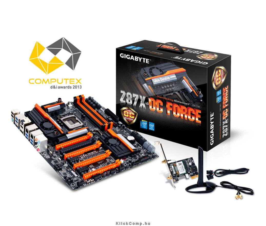 Z87X-OC Force Intel Z87 LGA1150 E-ATX alaplap fotó, illusztráció : Z87X-OC-FORCE