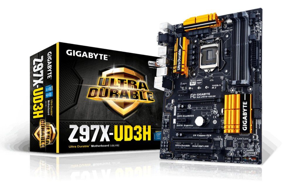 Alaplap LGA1150 ATX Intel Z97 Gigabyte fotó, illusztráció : Z97X-UD3H