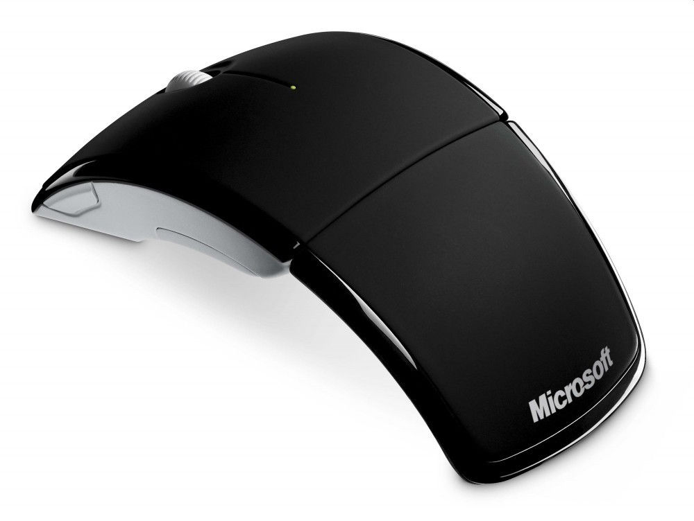 Egér USB Microsoft ARC Mouse Fekete fotó, illusztráció : ZJA-00010