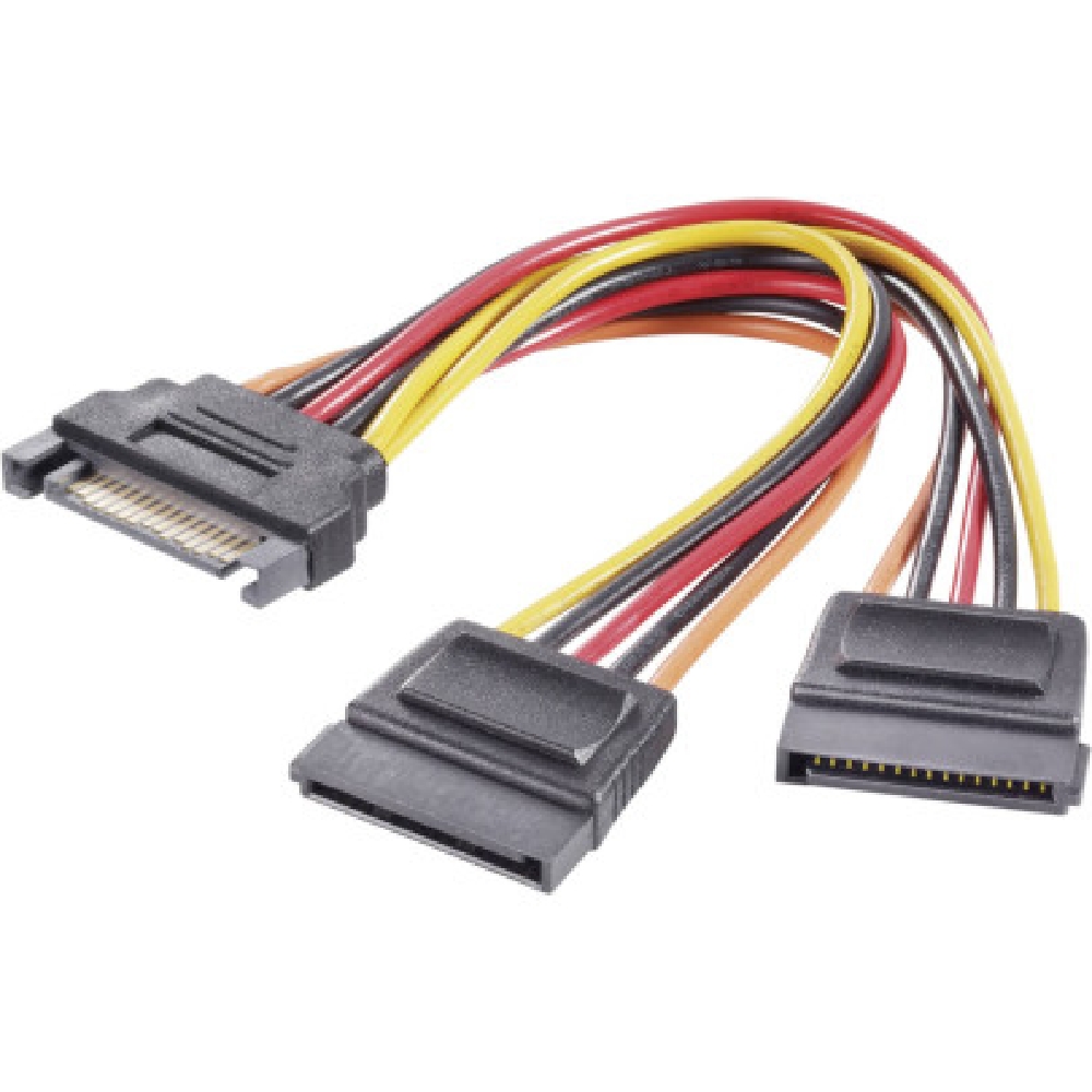 kábel SATA Y tápkábel 2 x SATA - PCIe 6+2 PIN átalakító - Már nem forgalmazott fotó, illusztráció : kab-016000