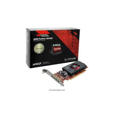 VGA AMD FirePro W4100 2GB GDDR5 4 mDP PCIe 3.0  videokártya 100-505979 fotó