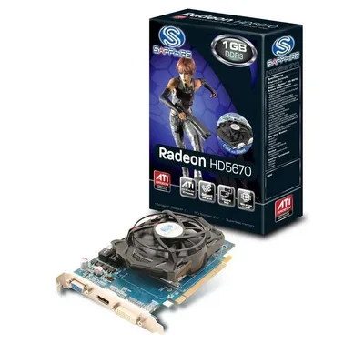 PCI-E Ati HD5670 1024MB DDR3, 128bit, 775 1800Mhz, DX11, DVI, HDMI, DP, Dual Slot Ventilátor 2 év 111683220G fotó