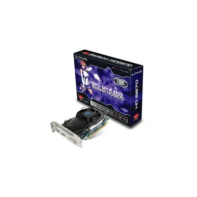 PCI-E AMD HD6670 1024MB DDR5, 128bit, 800 4000MHz, DVI, Dsub, HDMI, Dual Slot Ventilátor 2 év 111921420G fotó