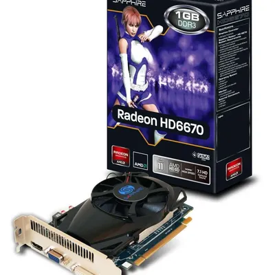 PCI-E AMD HD6670 1024MB DDR3, 128bit, 800 1600MHz, DVI, Dsub, HDMI, Dual Slot Ventilátor 2 év 11192-07-20G fotó