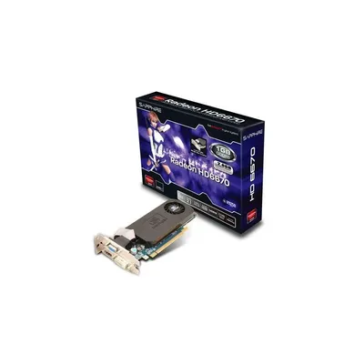 HD6670 1G GDDR5 PCI-E HDMI   DVI-D   DP AMD GDDR5 1GB 128bit low profile PCIe videokártya 11192-18-20G fotó