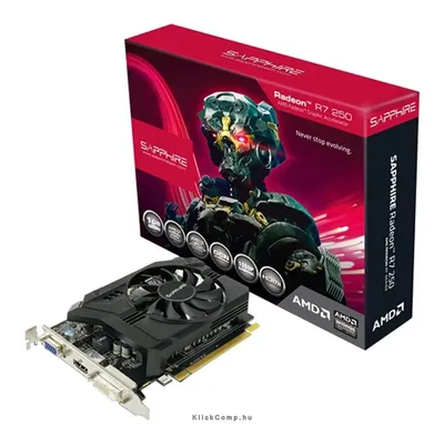 VC AMD Radeon R7 250 1G GDDR5 PCI-E MICRO HDMI   DVI-I   MINI DP LP, 800MHz   1125MHz, 128-bit, 1 slot active, LITE 11215-06-20G fotó