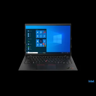 Lenovo ThinkPad laptop 14&#34; WUXGA i7-1165G7 16GB 512GB IrisXe W10Pro fekete Lenovo ThinkPad X1 Carbon 9 20XW00JXHV fotó