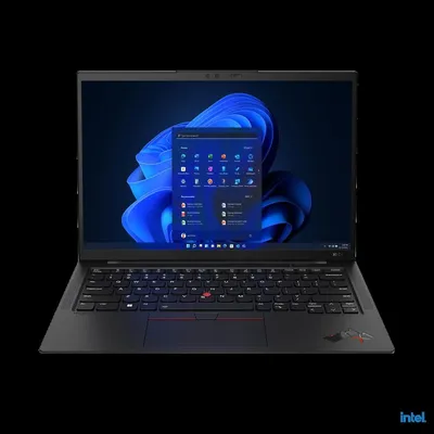 Lenovo ThinkPad laptop 14&#34; WUXGA i7-1260P 16GB 512GB IrisXe W11Pro fekete Lenovo ThinkPad X1 Carbon 10 21CB001GHV fotó