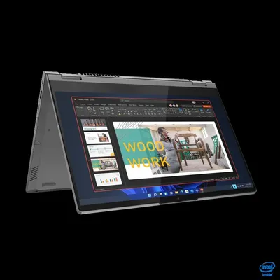 Lenovo ThinkBook laptop 14&#34; FHD i5-1235U 16GB 512GB IrisXe W11Pro szürke Lenovo ThinkBook Yoga G2 21DM0008HV fotó