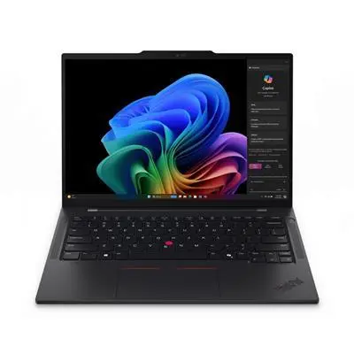 Lenovo Thinkpad laptop 14&#34; Snapdragon X Elite 32GB 1TB Int.VGA Win11 Pro fekete 21N1000SHV fotó