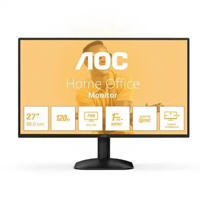 AOC monitor 27" 1920x1080 300 cd m2 1ms  IPS  VGA HDMI 27B31H fotó
