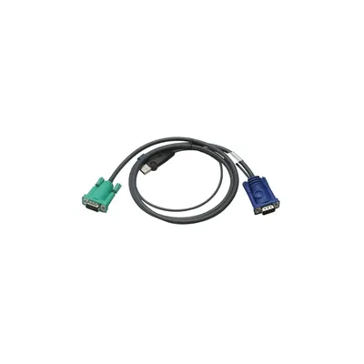 KVM switch Kábel USB VGA 1.2m 2L-5201U fotó