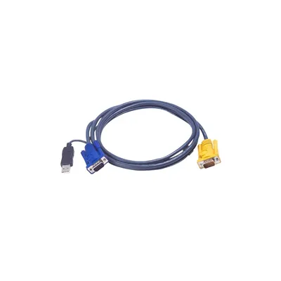 KVM switch Kábel USB VGA 3.0m 2L-5203UP fotó