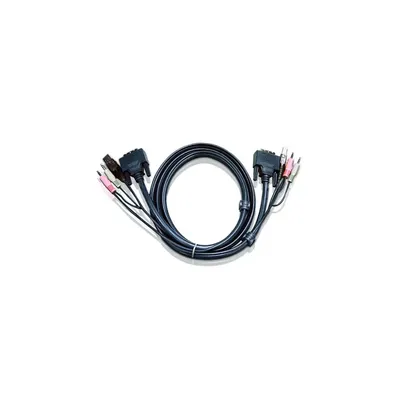 KVM switch Kábel USB DVI Dual Link 1.8m ATEN 2L-7D02UD fotó