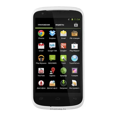 Dual sim mobiltelefon 4.5&#34; Mediatek QC 1GB 4GB 5.0MP 0.3MP Android WiFi BT 3G GPS FM fehér 2Q001-00047-390S fotó