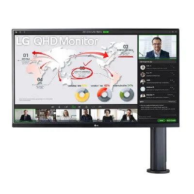 Monitor 32&#34; 2560x1440 IPS HDMI USB-C LG 32QP880-B 32QP880-B.AEU fotó