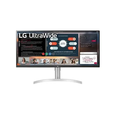 Monitor 34&#34; 3440x1440 IPS HDMI DP TB USB LG 34WN650-W.AEU fotó