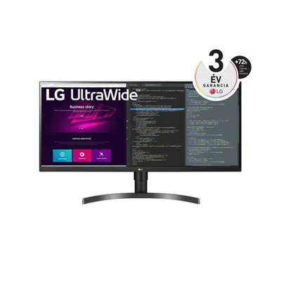 Monitor 34&#34; 3440x1440 IPS HDMI DP USB LG 34WN750--B 34WN750-B.AEU fotó