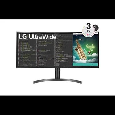 Monitor 35&#34; 3440x1440 VA HDMI DP USB USB-C LG 35WN75CP-B.AEU fotó