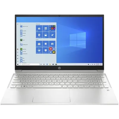 HP Pavilion laptop 15,6&#34; FHD R5-5500U 8GB 512GB Radeon W10 ezüst HP Pavilion 15-eh1005nh 396M6EA fotó