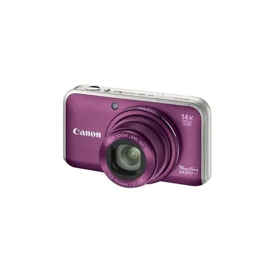 Canon Powershot SX210IS lila 14 MP digitális fényképezőgép 1 év szervizben 4247B014AA fotó
