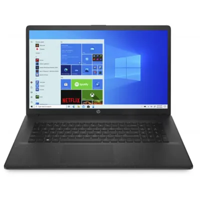 HP laptop 17,3&#34; FHD N4020 4GB 256GB UHD W10 fekete HP 17-cn0006nh 472W4EA fotó