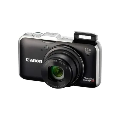Canon Powershot SX230 fekete 12 MP digitális fényképezőgép 1 év szervizben 5043B013AA fotó