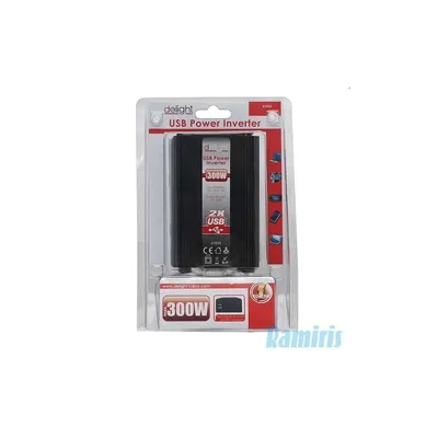 Notebook DC AC átalakító Szivargyújtó=> 220V inverter, 300W (1 év gar - Már nem forgalmazott termék 51023 fotó